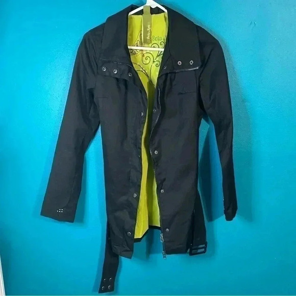 Soia & Kyo Black Trench Minimalist Utility Jacket - Picture 3 of 8